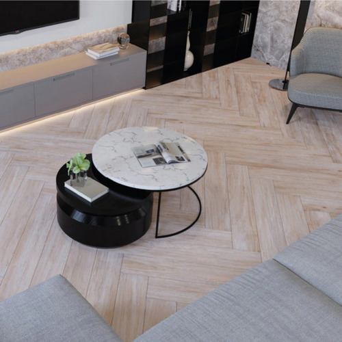 Imagen 2 de 4 de Porcelanico Lume Arbol Sand 20x120 Rect X Metro Cuota