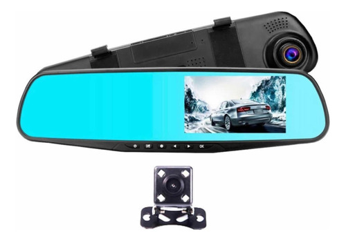 Kit Camara Espejo Retrovisor Full Hd+trasera Estacionamiento