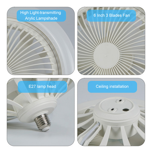 Lustre De Ventilador Para Ajuste De Quarto, Lâmpada Infantil