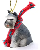 Comprar 1 X Perro Schnauzer Miniatura Gris Ornamento
