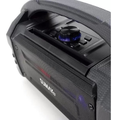 Caixa De Som Sumay Portátil Leve Sunbox C/ Bluetooth