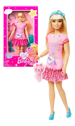 Muñeca My First Barbie Vestido Rosa - Mattel