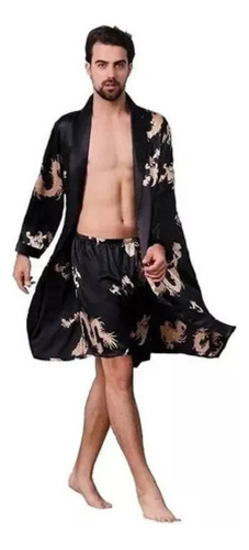 Kimono Bata Pijama Seda Sintética