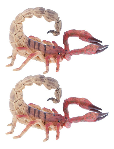 2 Piezas De Plástico Modelo Animal Escorpión S De Juguete