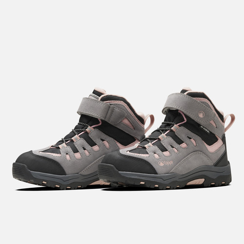 Botín Niña Puelo Cs Hi Velcro Gris / Damasco Lippi I25