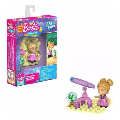 Barbie Astrónoma Mega Construx 23 Piezas Mattel Original 