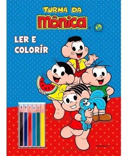 Turma Monica Almanaque Colorir