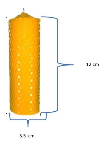 Vela 100% Cera De Abeja Para Recuerdo