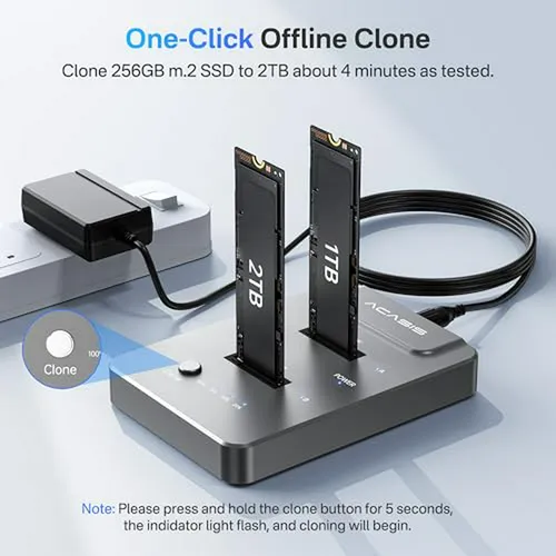 Estación De Clonación Offline Para Nvme M 2 Ssd M Key (m03)