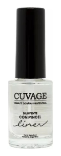 Cuvage Liner Diluyente Con Pincel 6ml Manicuria