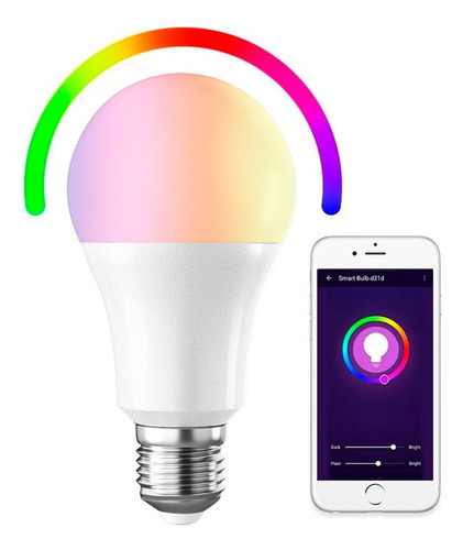 Lámpara Luz Inteligente Smart Multicolor - Alexa Google Home