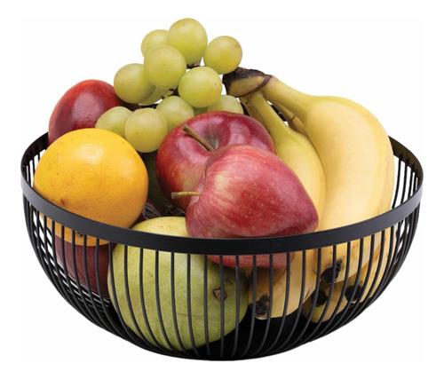Frutero Cesto De Acero Organizador Frutas Huevera Alimentos