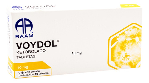 Ketorolaco 10 Mg Voydol Caja Con 10 Tabletas