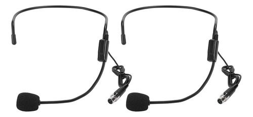 Microfone Amplificador, 2 Peças De Cabeça De Plugue Mini Xlr