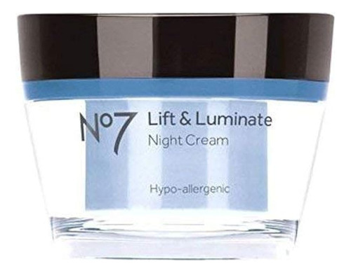 No 7 Lift And Luminate Night Crema 50ml Tub By No7