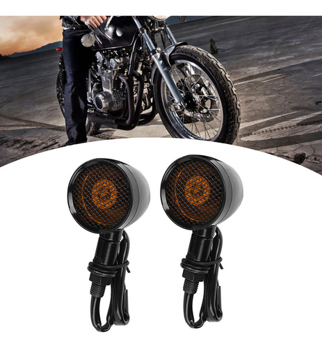 Intermitente Led De Rejilla Tipo Bala Retro Universal Para M