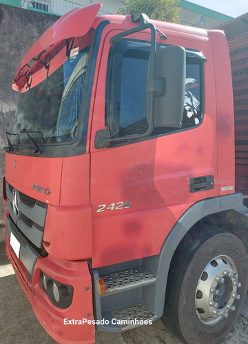 Mb Atego 2426 Semi Leito Truck Carroceria Madeira 16 Palets