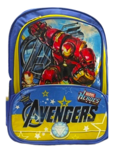 Bolso Morral Mochila Infantil Escolar Avengers Niños Persona