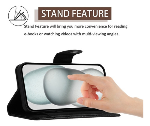 Funda De Flip Con Textura Romboidal Para Samsung, Con Correa