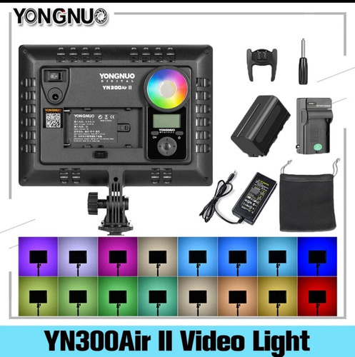 Iluminador Yongnuo Led Yn-300air Ii Cor da luz RGB