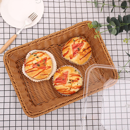 Cesta De Pan, Tejida, Cesta De Desayuno Multiusos, Medio