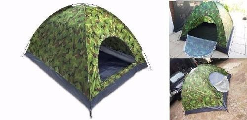 Barraca Camping  Camuflada Militar 3 Lugares - Melhor Preço!