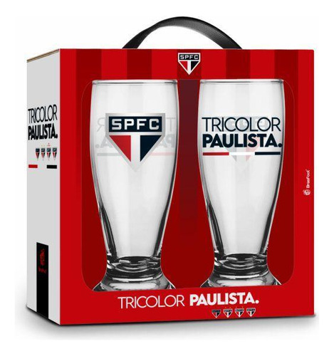 Copo Munich Licenciado São Paulo 200ml - 2 Unidades