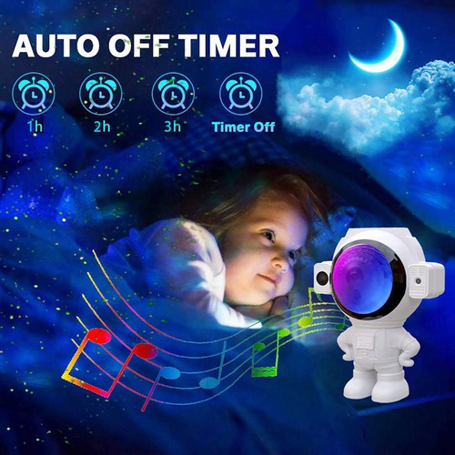 Lámpara Led Astronauta Proyector De Galaxia Estrella Regalo