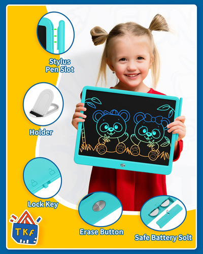 Tableta De Escritura Lcd Tekfun De 15 Pulgadas Para Niños C