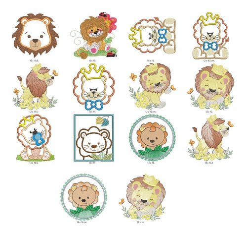 53 Matrices P/ Maquinas De Bordar Animales / Leon /leones