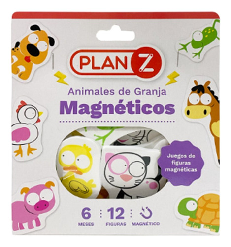 Animales Granja Imantados Magneticos 12 Piezas 