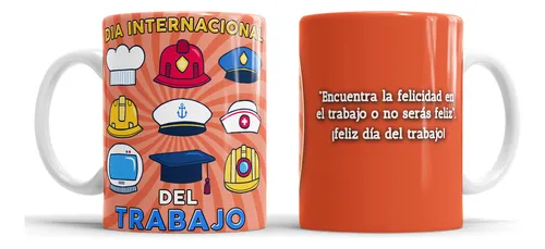 Kit Imprimible Plantillas Tazas Dia Del Trabajador M7