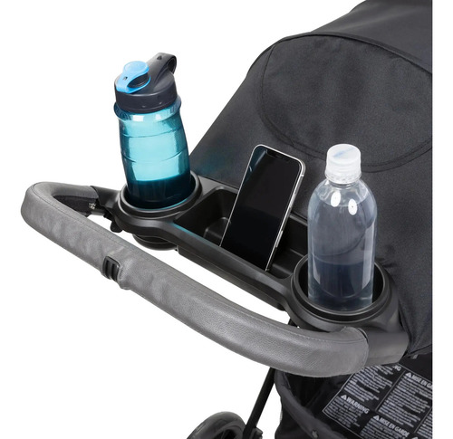 Carrinho de passeio Baby Trend Passport Cargo Cor Fieldstone Cinza Preto Chassi