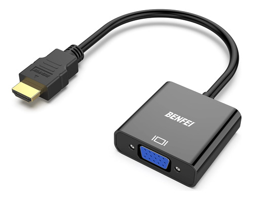 Adaptador Hdmi A Vga  Paquete De 5  Benfei Chapado En Oro Hd