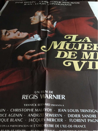 Poster La Mujer De Mi Vida - J L Trintignant 1986 Original 