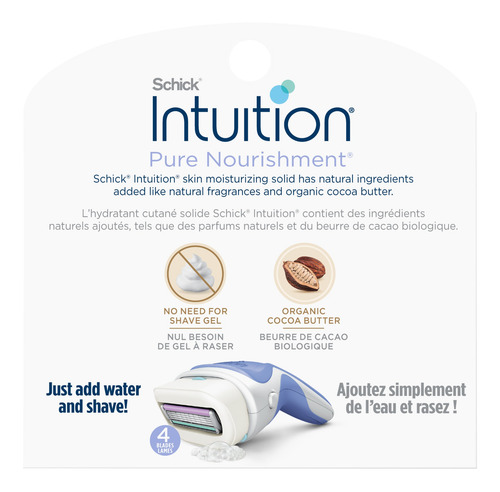 Shick Intuition Rastrillo Con Gel/6 Cart.