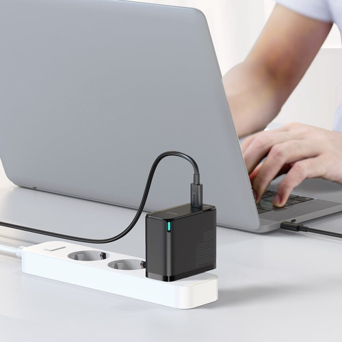 Imagen 6 de 10 de Cargador Rápido Baseus Gan2 1c 100w Con Cable Usb-c