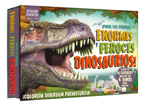 Libro Pinta Tus Propios Enormes Y Feroces Dinosaurios