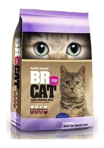 Alimento BR for Cat Castrados para gato adulto sabor mix en bolsa de 3kg