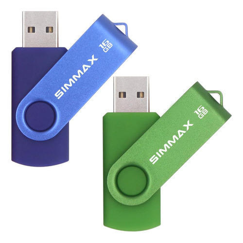 Unidades Flash Usb Simmax, Paquete De 2 Unidades De Memoria 