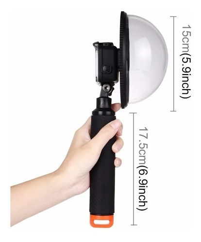 Imagen 7 de 10 de Domo Para Camara Deportiva Con Gatillo Vstarcam Para Gopro