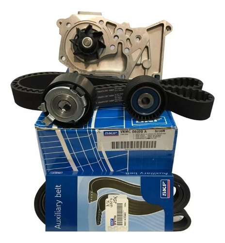 Kit Distribucion Skf + Bomba Agua + Poliv Kangoo 1.6 16v K4m