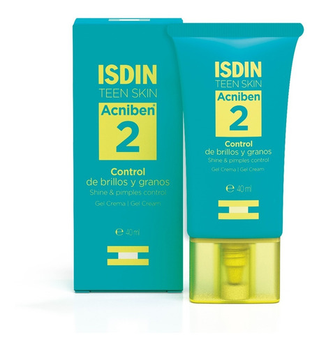 Isdin Acniben control De Brillos Y Granos Gel Crema Fac 40ml Tipo de piel Todo tipo de piel