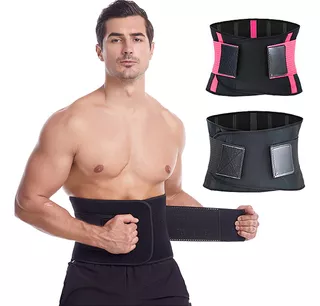 NINOMO Faja Lumbar para Hombre, Faja para Cargar Peso Hombre con Cuatro  Tiras de Soporte, Diseñado con Tirantes, Envuelve la Cintura en 360, Puede