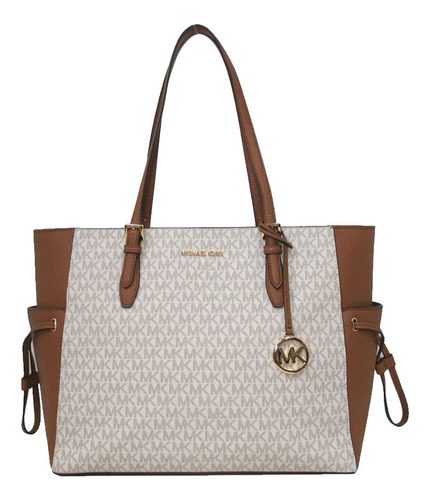 Bolsa Michael Kors Original Tote Gilly Travel Logo Vainilla Color Beige