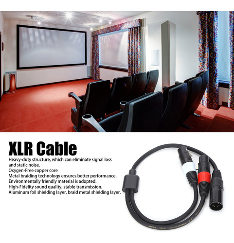 Cable Doble Fe De 3 Pines Jorind, Cable Xlr A Xlr De 5 Pines