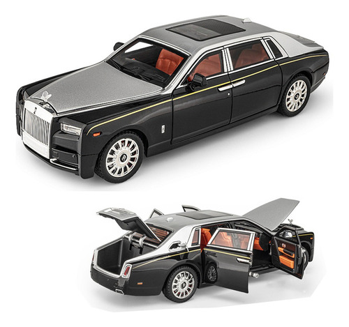 Coche Metálico Miniatura Rolls Royce Phantom Techo Estrellas