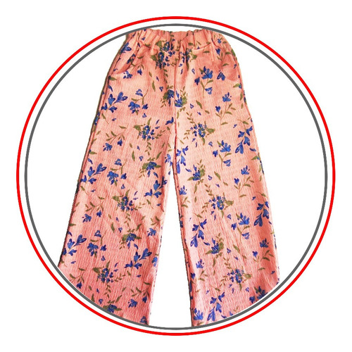 Pantalon Palazzo Bambula Estampada Nenas Niñas H/t14