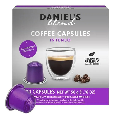Cápsula Intenso Daniel's Blend Para Nespresso