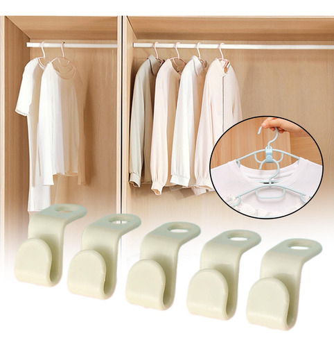 5 Uds Ganchos De Conector Para Colgar Ropa Clips De